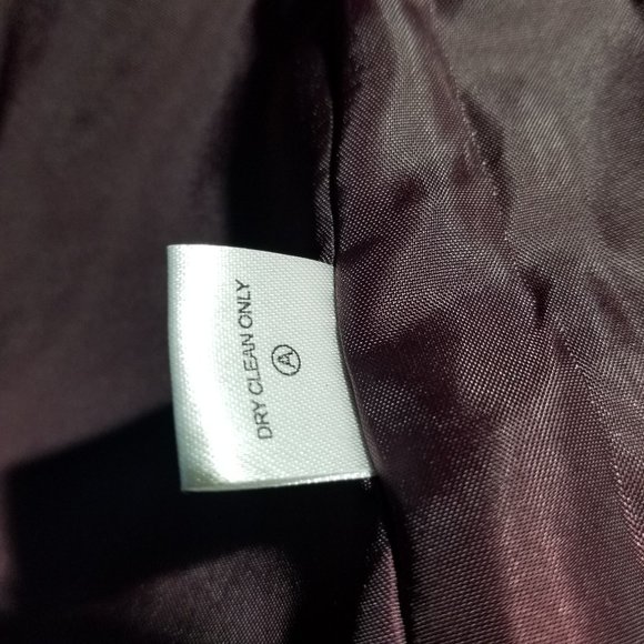 Women’s Burgundy & Gold Jacket Blazer Erin LondonJacquard Fabric Lined  Size 8 - Picture 4 of 9